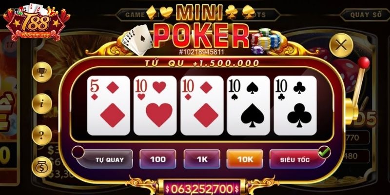 Tận dụng khuyến mãi chơi Mini Poker